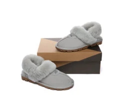UGG Slippers Women Removable Wool Fluffy Strap Slingback Waffle -Shoe Store GL7A0931