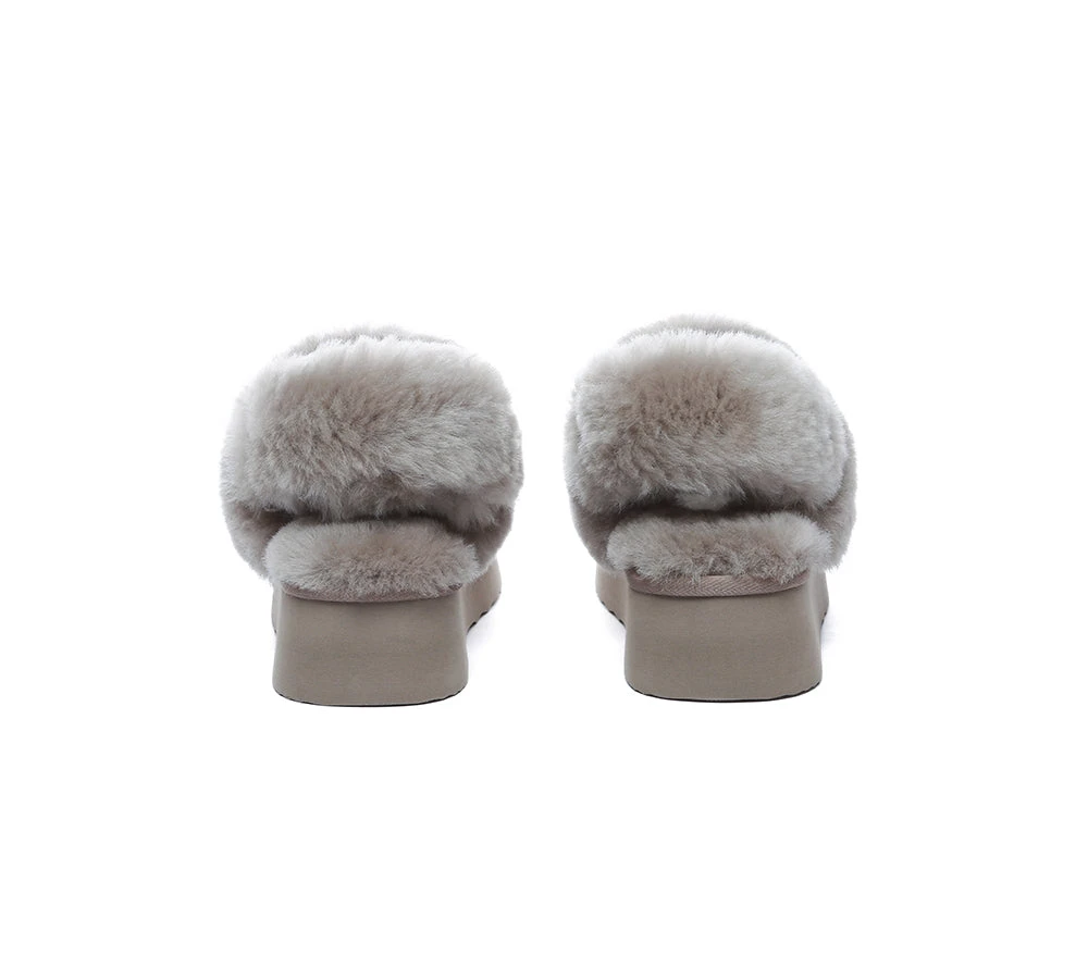 UGG Slippers Women Removable Wool Strap Slingback Platform Musa 18 UGG Slippers Women Removable Wool Strap Slingback Platform Musa - Image 16