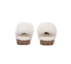 UGG Slippers Women Removable Wool Fluffy Strap Slingback Waffle -Shoe Store GL7A0970