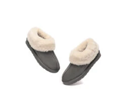 UGG Sheepskin Wool Suede Ankle Slippers Homey -Shoe Store GL7A1006
