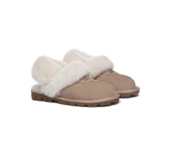 UGG Slippers Women Removable Wool Fluffy Strap Slingback Waffle -Shoe Store GL7A1053