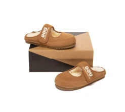 AUSTRALIAN SHEPHERD® UGG Slippers Sheepskin Wool Adjustable Strap Mary Jane Velly 25 AUSTRALIAN SHEPHERD® UGG Slippers Sheepskin Wool Adjustable Strap Mary Jane Velly -Shoe Store GL7A1069