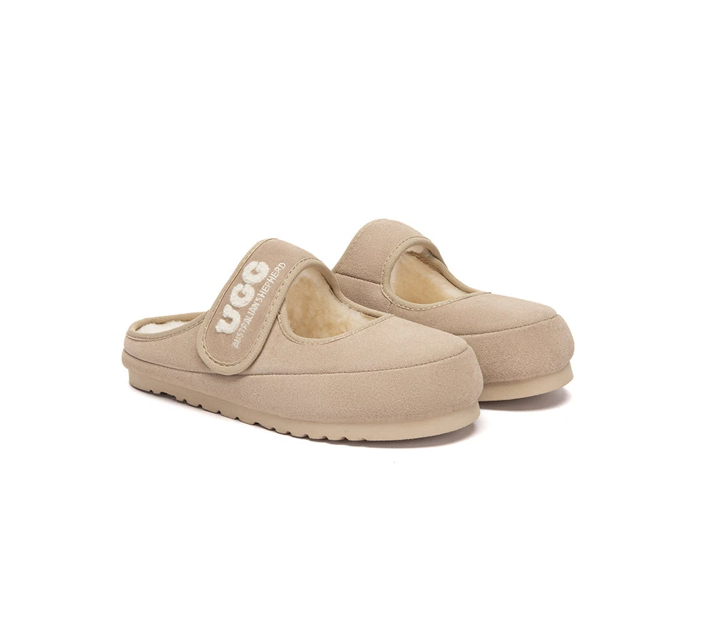 AUSTRALIAN SHEPHERD® UGG Slippers Sheepskin Wool Adjustable Strap Mary Jane Velly 10 AUSTRALIAN SHEPHERD® UGG Slippers Sheepskin Wool Adjustable Strap Mary Jane Velly - Image 8