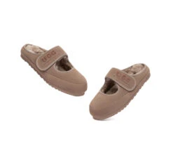 AUSTRALIAN SHEPHERD® UGG Slippers Sheepskin Wool Adjustable Strap Mary Jane Velly 38 AUSTRALIAN SHEPHERD® UGG Slippers Sheepskin Wool Adjustable Strap Mary Jane Velly -Shoe Store GL7A1105