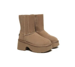 UGG Boots Short Zipper Chunky Platform Yuana -Shoe Store GL7A1185