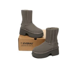 UGG Boots Short Zipper Chunky Platform Yuana -Shoe Store GL7A1223