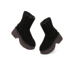 UGG Boots Short Zipper Chunky Platform Yuana -Shoe Store GL7A1242