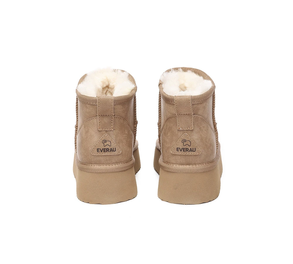 UGG Mini Platform Boots Women Sheepskin Wool Ankle Anti-slip Boots Romi 10 UGG Mini Platform Boots Women Sheepskin Wool Ankle Anti-slip Boots Romi - Image 8