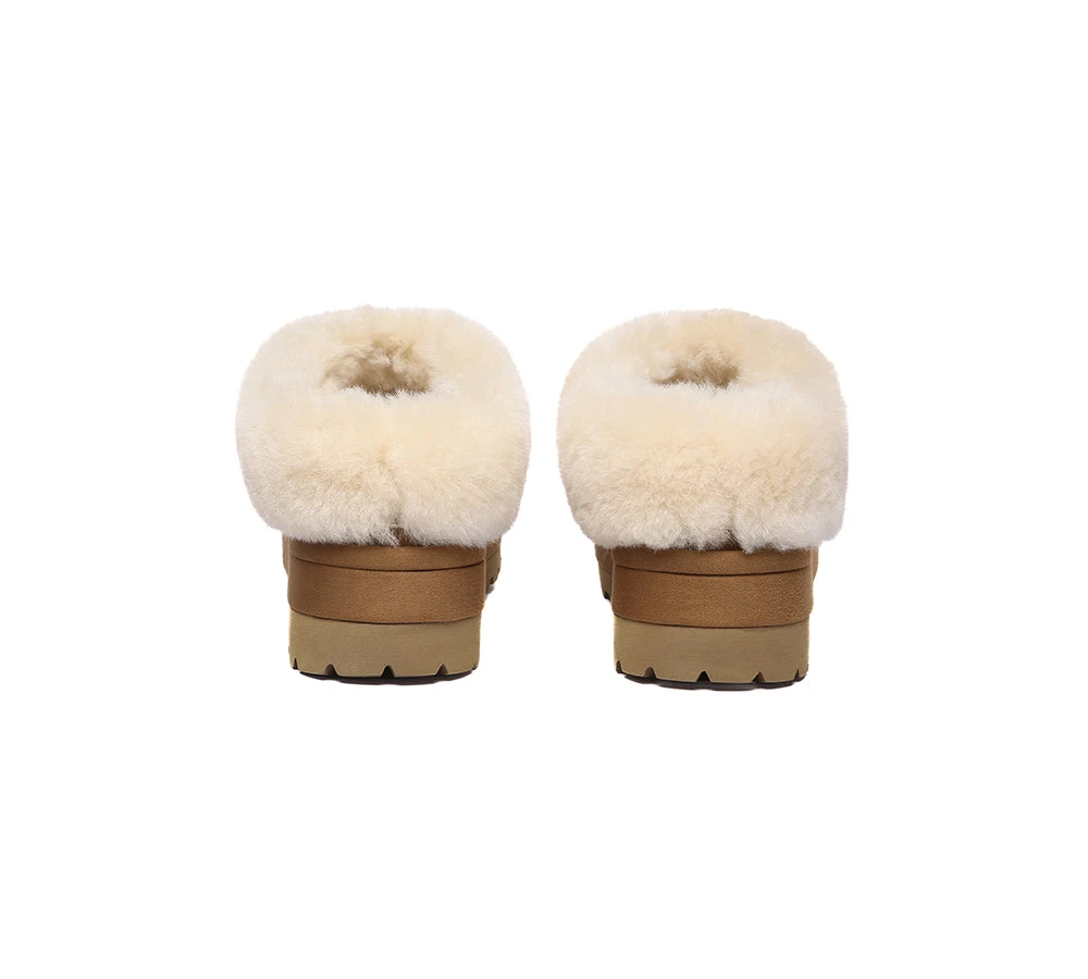 UGG Slippers Women Sheepskin Wool Collar Ankle Platform Ulrika 10 UGG Slippers Women Sheepskin Wool Collar Ankle Platform Ulrika - Image 8