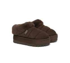 UGG Slippers Women Sheepskin Wool Collar Ankle Platform Ulrika 29 UGG Slippers Women Sheepskin Wool Collar Ankle Platform Ulrika -Shoe Store GL7A1519