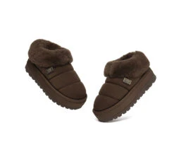 UGG Slippers Women Sheepskin Wool Collar Ankle Platform Ulrika 32 UGG Slippers Women Sheepskin Wool Collar Ankle Platform Ulrika -Shoe Store GL7A1522