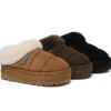 UGG Slippers Women Sheepskin Wool Collar Ankle Platform Ulrika