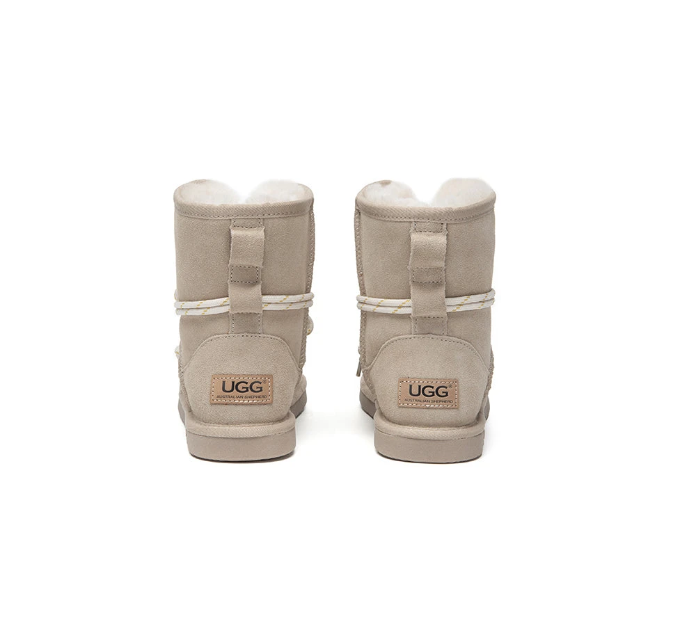 UGG Boots Women Sheepskin Wool Lace Up Fashion Carlos 17 UGG Boots Women Sheepskin Wool Lace Up Fashion Carlos - Image 15