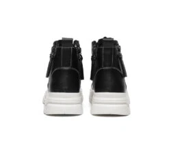 Women Leather Lace Up Zipper Chunky Boots Lorrin 27 Women Leather Lace Up Zipper Chunky Boots Lorrin -Shoe Store GL7A1996