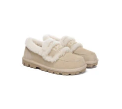 UGG Slippers Women Sheepskin Wool Ankle Rilee Loafers -Shoe Store GL7A2034