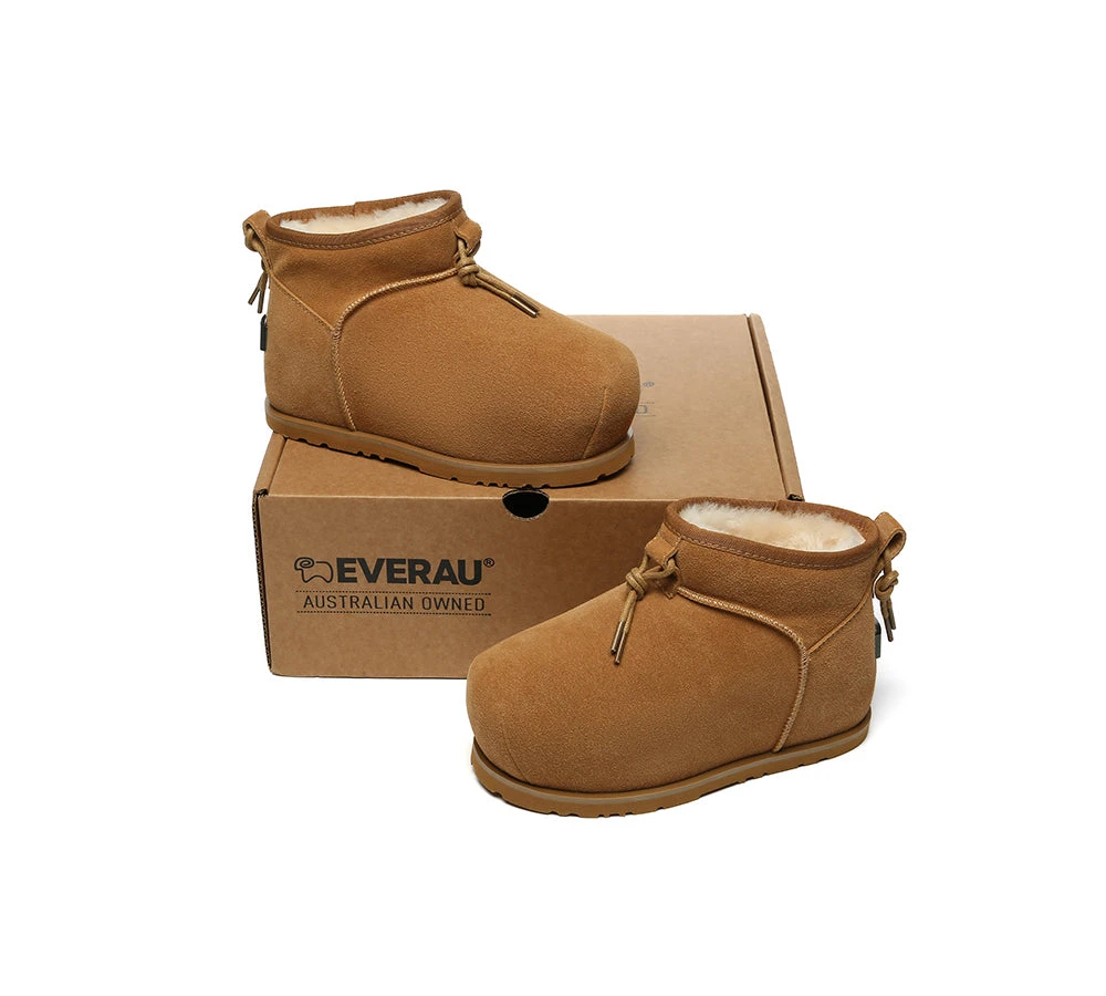 UGG Boots Women Sheepskin Wool Mini Ankle Euro Loaf Palmer 6 UGG Boots Women Sheepskin Wool Mini Ankle Euro Loaf Palmer - Image 4