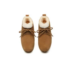 UGG Boots Women Sheepskin Wool Ankle Lace-Up Euro Loaf Paxton -Shoe Store GL7A2235