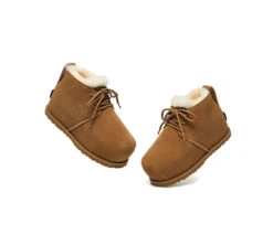 UGG Boots Women Sheepskin Wool Ankle Lace-Up Euro Loaf Paxton -Shoe Store GL7A2236
