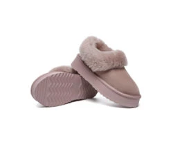 UGG Slippers Women Sheepskin Wool Collar Ankle Platform Clarrie 37 UGG Slippers Women Sheepskin Wool Collar Ankle Platform Clarrie -Shoe Store GL7A2507