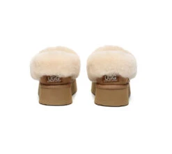 UGG Slippers Women Sheepskin Wool Collar Ankle Platform Clarrie 29 UGG Slippers Women Sheepskin Wool Collar Ankle Platform Clarrie -Shoe Store GL7A2549