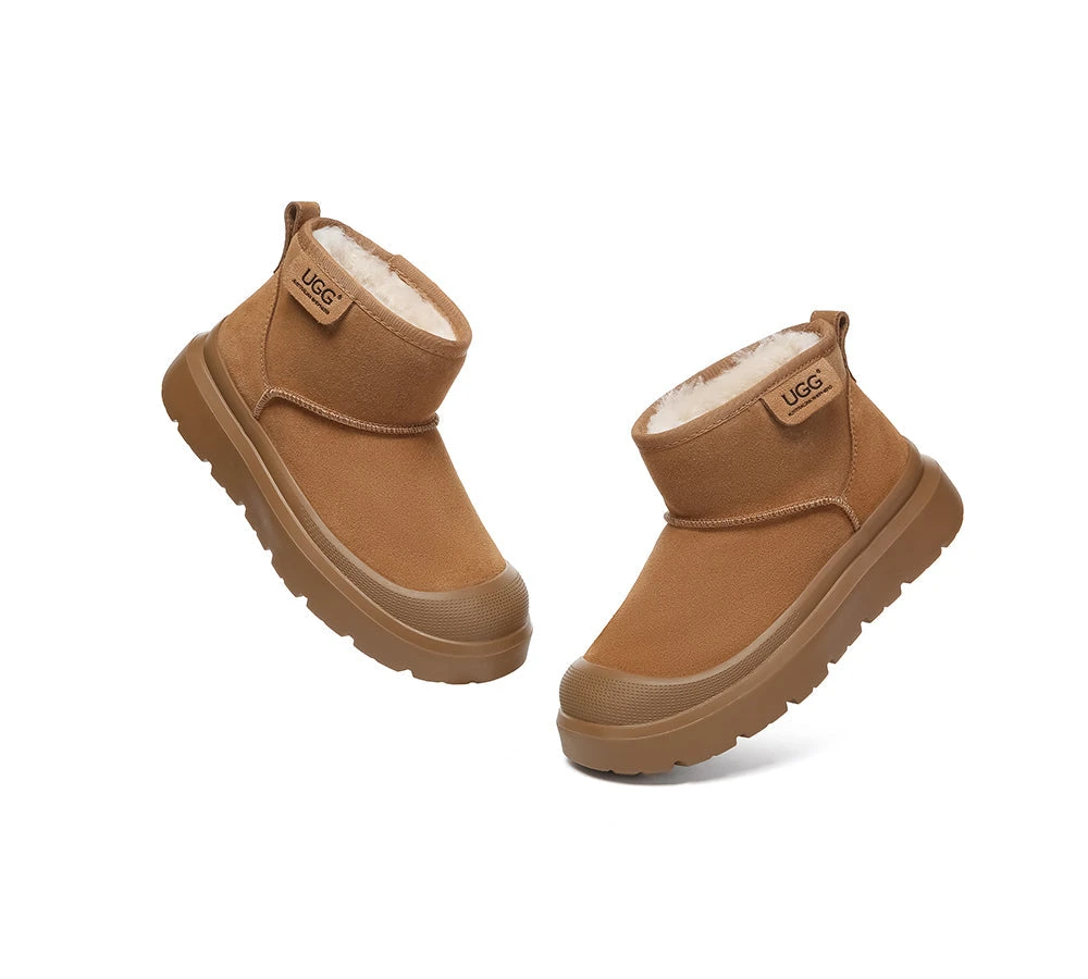 UGG Boots Sheepskin Wool Ankle Chunky Platform Harrison 7 UGG Boots Sheepskin Wool Ankle Chunky Platform Harrison - Image 5