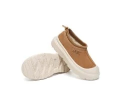 UGG Slippers Sheepskin Wool Drawstring Chunky Platform Harlow -Shoe Store GL7A2683