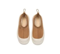 UGG Slippers Sheepskin Wool Drawstring Chunky Platform Harlow -Shoe Store GL7A2693