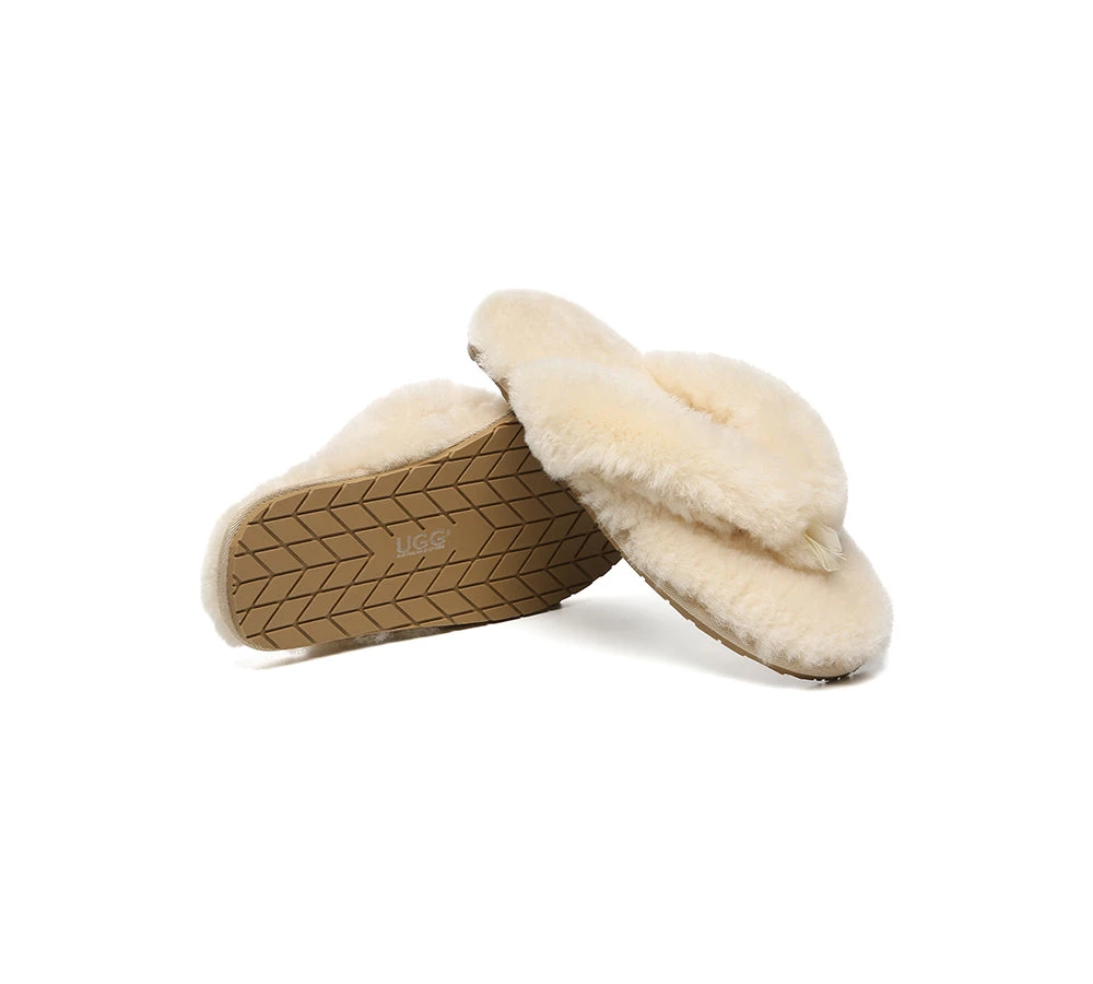 UGG Thongs Women Fluffy Slides Farah 6 UGG Thongs Women Fluffy Slides Farah - Image 4