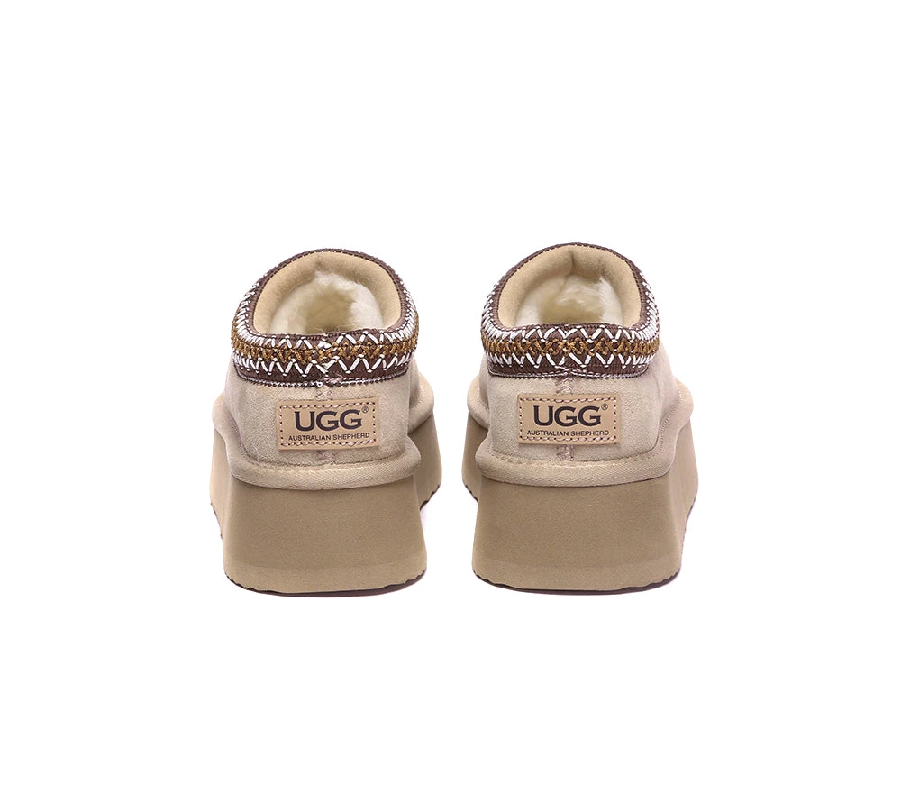 UGG Slippers Sheepskin Wool Ankle Platform Booties Tazzy Hippie 22 UGG Slippers Sheepskin Wool Ankle Platform Booties Tazzy Hippie - Image 20