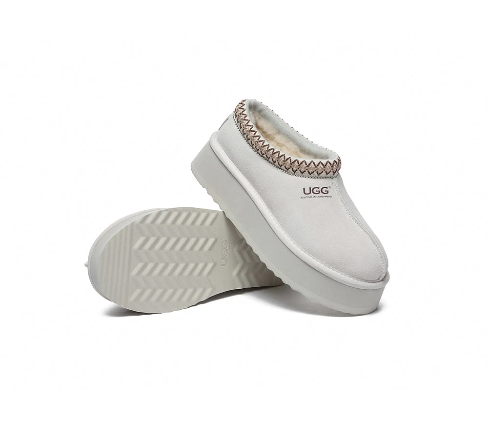 UGG Slippers Sheepskin Wool Ankle Platform Booties Tazzy Hippie 12 UGG Slippers Sheepskin Wool Ankle Platform Booties Tazzy Hippie - Image 10
