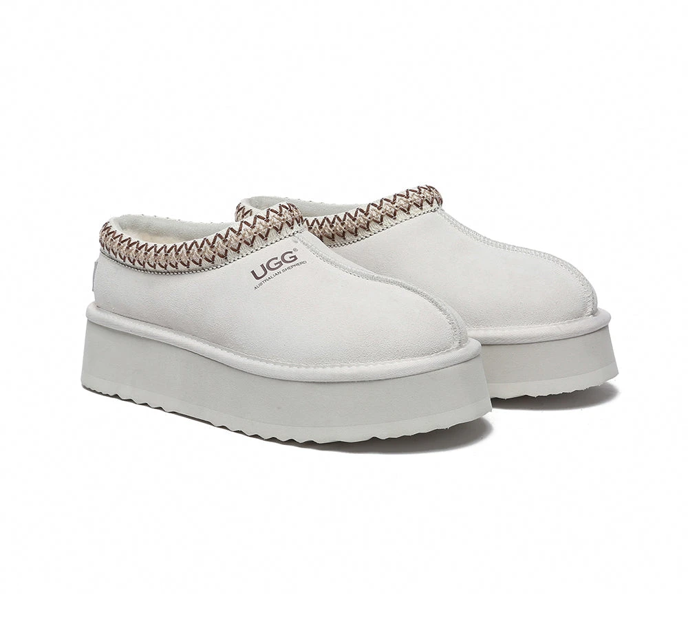 UGG Slippers Sheepskin Wool Ankle Platform Booties Tazzy Hippie 11 UGG Slippers Sheepskin Wool Ankle Platform Booties Tazzy Hippie - Image 9
