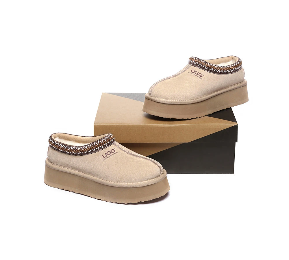 UGG Slippers Sheepskin Wool Ankle Platform Booties Tazzy Hippie 19 UGG Slippers Sheepskin Wool Ankle Platform Booties Tazzy Hippie - Image 17