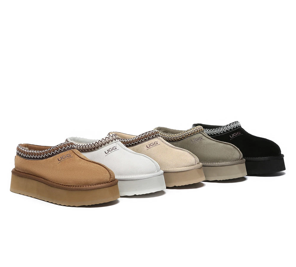 UGG Slippers Sheepskin Wool Ankle Platform Booties Tazzy Hippie 3 UGG Slippers Sheepskin Wool Ankle Platform Booties Tazzy Hippie