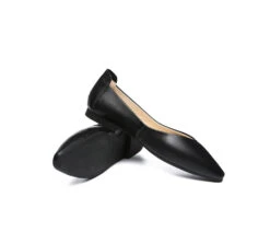Women Leather Pointed Toe Ballet Flats Everly 39 Women Leather Pointed Toe Ballet Flats Everly -Shoe Store GL7A3825