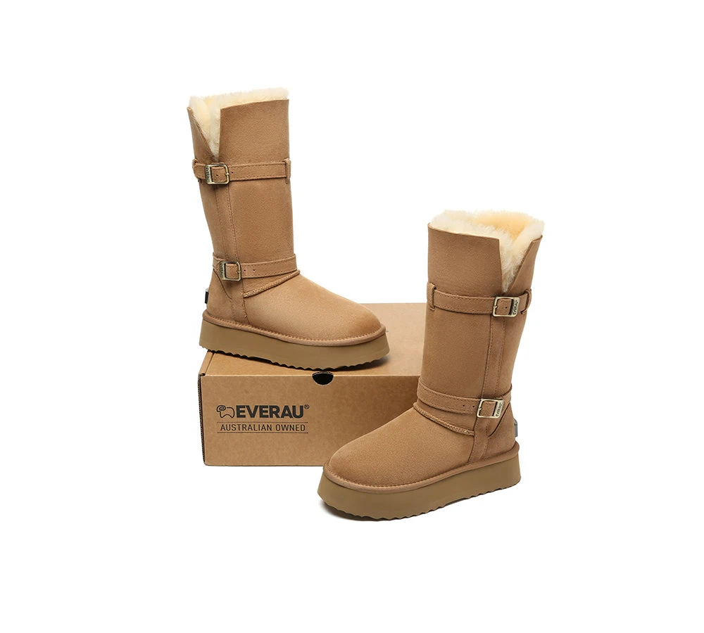 UGG Boots Women Sheepskin Wool Knee High Platform Tall Valerie 8 UGG Boots Women Sheepskin Wool Knee High Platform Tall Valerie - Image 6