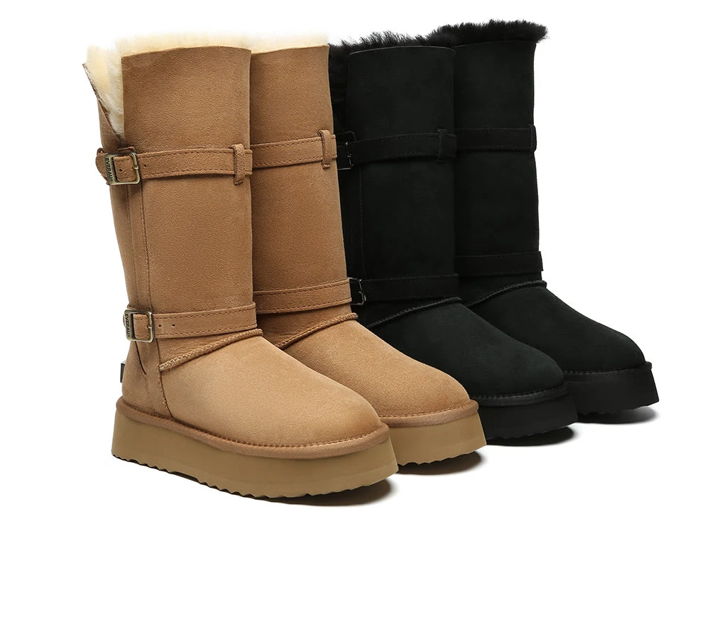 UGG Boots Women Sheepskin Wool Knee High Platform Tall Valerie 3 UGG Boots Women Sheepskin Wool Knee High Platform Tall Valerie