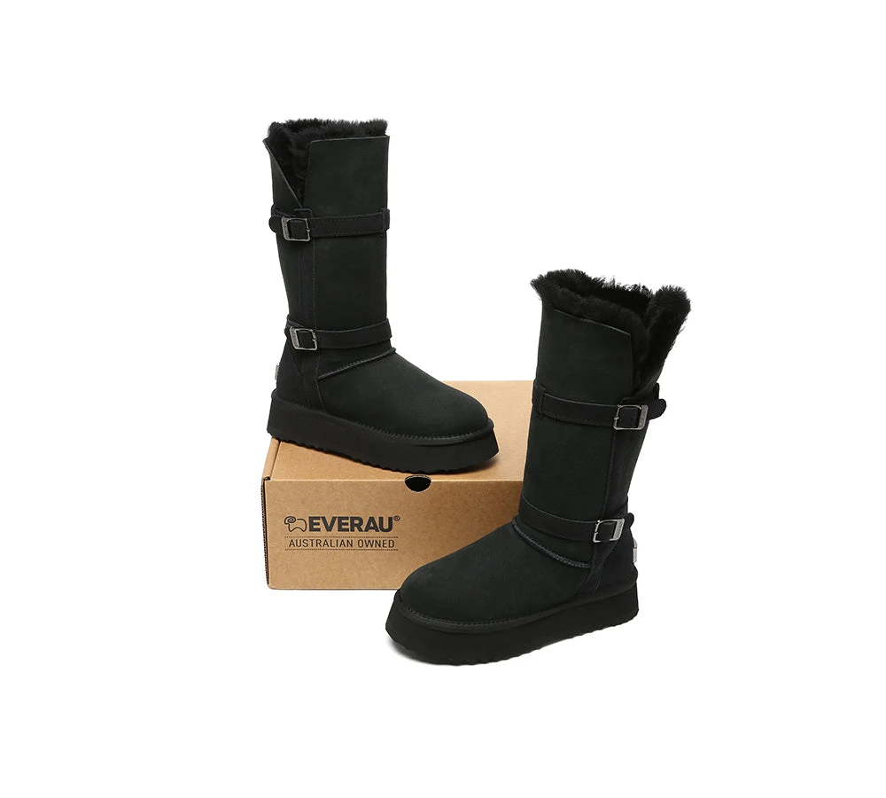 UGG Boots Women Sheepskin Wool Knee High Platform Tall Valerie 14 UGG Boots Women Sheepskin Wool Knee High Platform Tall Valerie - Image 12