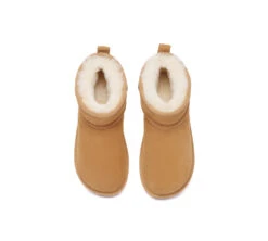 Women Sheepskin Wool Ankle Boots Chorin -Shoe Store GL7A4173