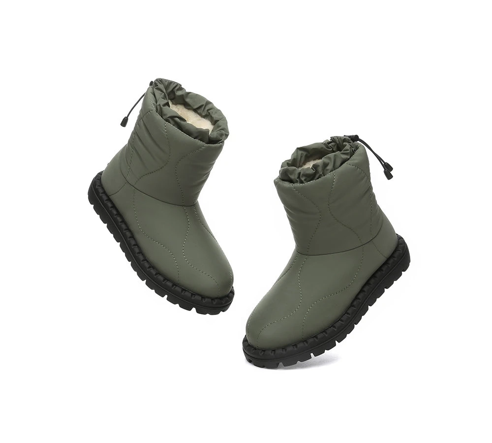 UGG Boots Women Sheepskin Wool Waterproof Drawstring Boots Sonita 14 UGG Boots Women Sheepskin Wool Waterproof Drawstring Boots Sonita - Image 12