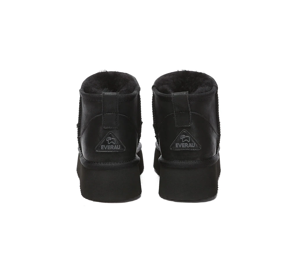 UGG Mini Platform Boots Women Sheepskin Wool Ankle Anti-slip Boots Romi 16 UGG Mini Platform Boots Women Sheepskin Wool Ankle Anti-slip Boots Romi - Image 14