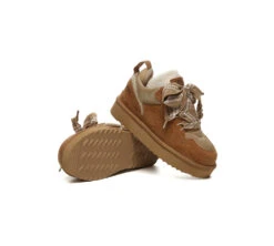 UGG Boots Sheepskin Wool Lace Up Platform Parkyr -Shoe Store GL7A6173