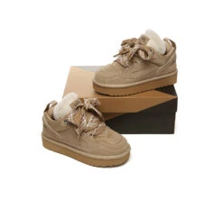 UGG Boots Sheepskin Wool Lace Up Platform Parkyr -Shoe Store GL7A6215