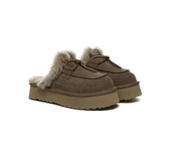 UGG Slippers Women Sheepskin Wool Platform Sammy 24 UGG Slippers Women Sheepskin Wool Platform Sammy -Shoe Store GL7A7037