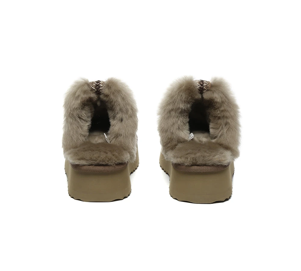 UGG Slippers Women Sheepskin Wool Platform Sammy 16 UGG Slippers Women Sheepskin Wool Platform Sammy - Image 14