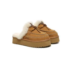 UGG Slippers Women Sheepskin Wool Platform Sammy 18 UGG Slippers Women Sheepskin Wool Platform Sammy -Shoe Store GL7A7060