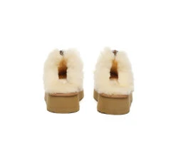 UGG Slippers Women Sheepskin Wool Platform Sammy 23 UGG Slippers Women Sheepskin Wool Platform Sammy -Shoe Store GL7A7075