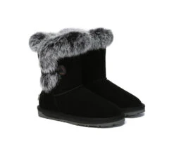 UGG Boots Women Sheepskin Wool Collar Short Button Donna 24 UGG Boots Women Sheepskin Wool Collar Short Button Donna -Shoe Store GL7A7118