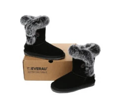 UGG Boots Women Sheepskin Wool Collar Short Button Donna 26 UGG Boots Women Sheepskin Wool Collar Short Button Donna -Shoe Store GL7A7131