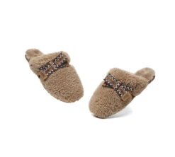 UGG Slippers Women Sheepskin Wool Bow Cecil 27 UGG Slippers Women Sheepskin Wool Bow Cecil -Shoe Store GL7A7670