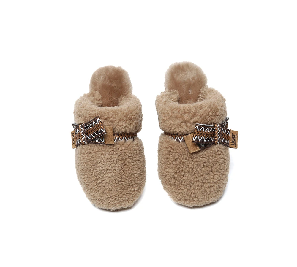 UGG Slippers Women Sheepskin Wool Bow Cecil 15 UGG Slippers Women Sheepskin Wool Bow Cecil - Image 13